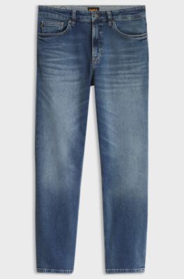 Regular-fit jeans in blue comfort-stretch denim, Blue