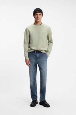 Jean Regular en denim stretch confortable bleu, Bleu