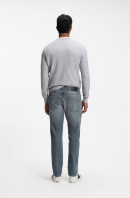 Delaware slim-fit jeans in blue comfort-stretch denim, Blue