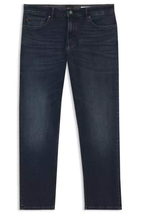 Maine regular-fit jeans in blue super-stretch denim