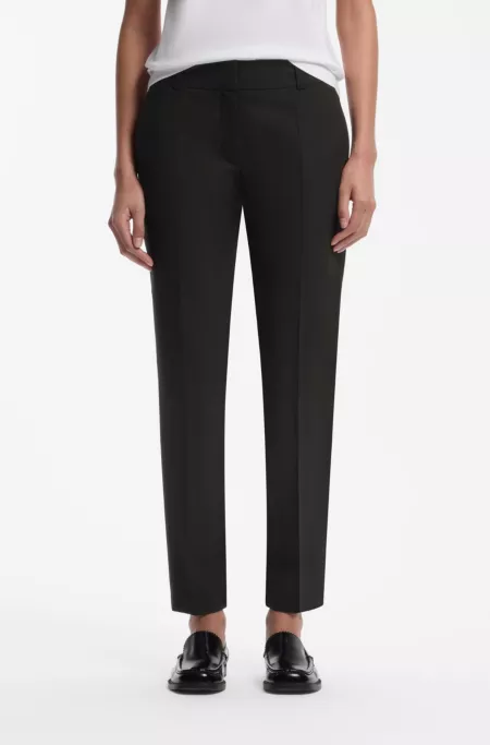 Pantalon Slim court en tissu stretch