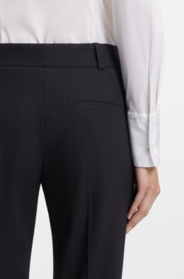 Hugo Slim-fit cropped trousers in stretch fabric kostymbyxor dam – bild 3