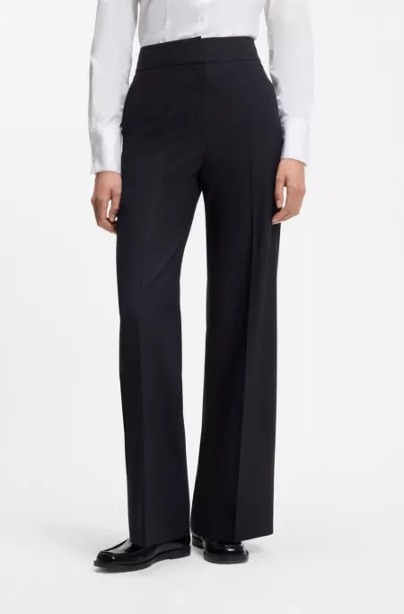Pantalon large Regular en tissu stretch