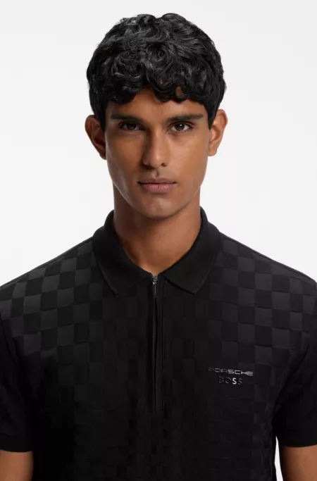 Porsche x BOSS polo shirt with Pasha pattern
