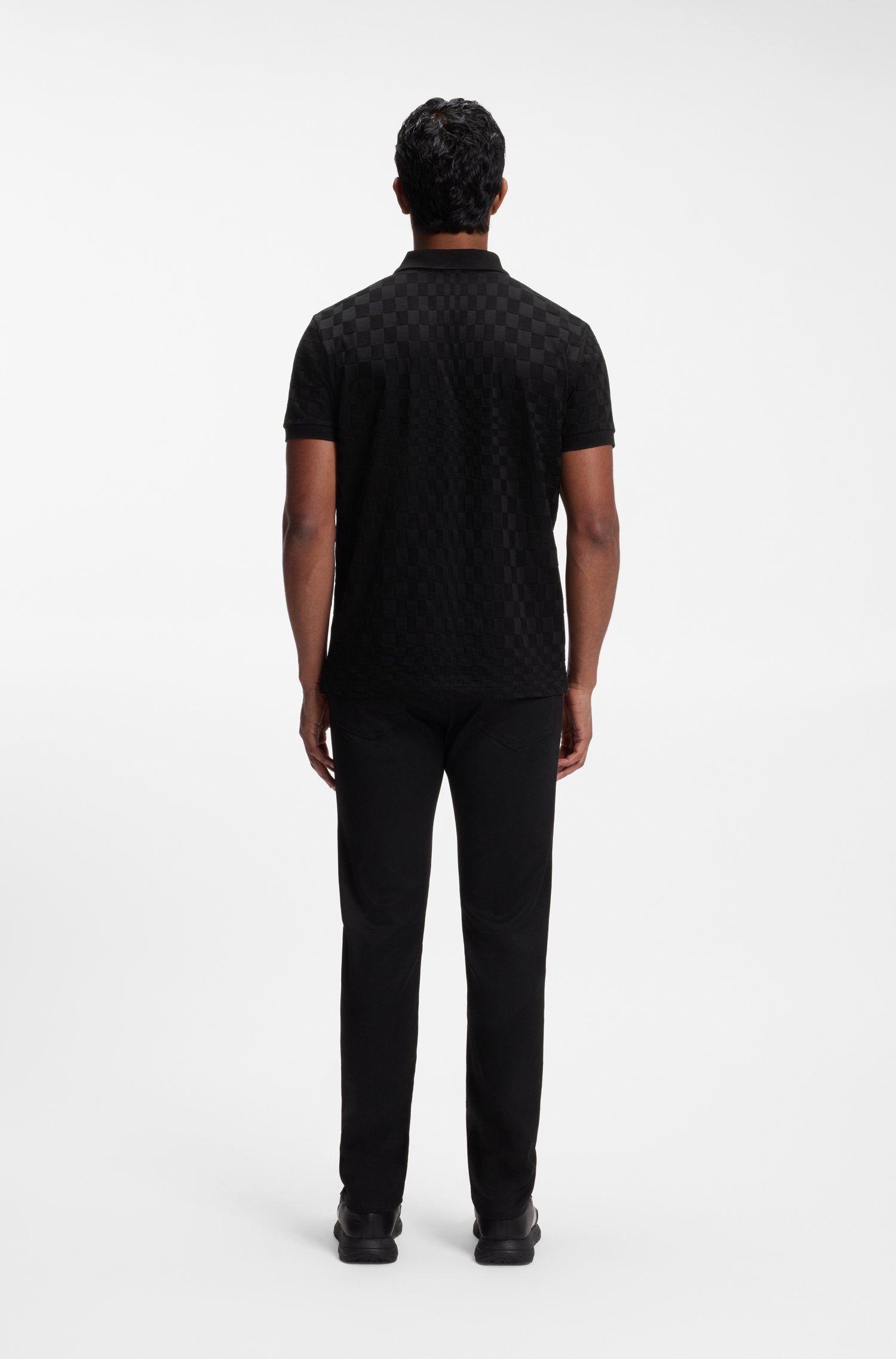 Boss Porsche x polo shirt with Pasha pattern pikéer herr – bild 3