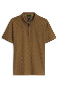 Porsche x BOSS polo shirt with Pasha pattern, Brown