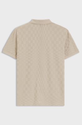 Porsche x BOSS polo shirt with Pasha pattern, Light Beige