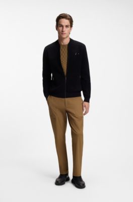Porsche x BOSS cotton T-shirt with Pasha pattern, Brown