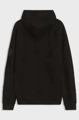 Porsche x BOSS Signature Edition relaxed-fit hoodie, Zwart