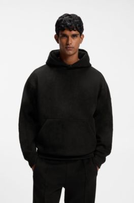 Porsche x BOSS Signature Edition relaxed-fit hoodie, Black