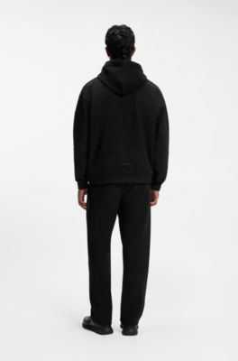 Porsche x BOSS Signature Edition relaxed-fit hoodie, Zwart
