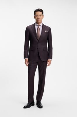Regular-fit shirt in fine-striped Italian-made cotton, Light Pink
