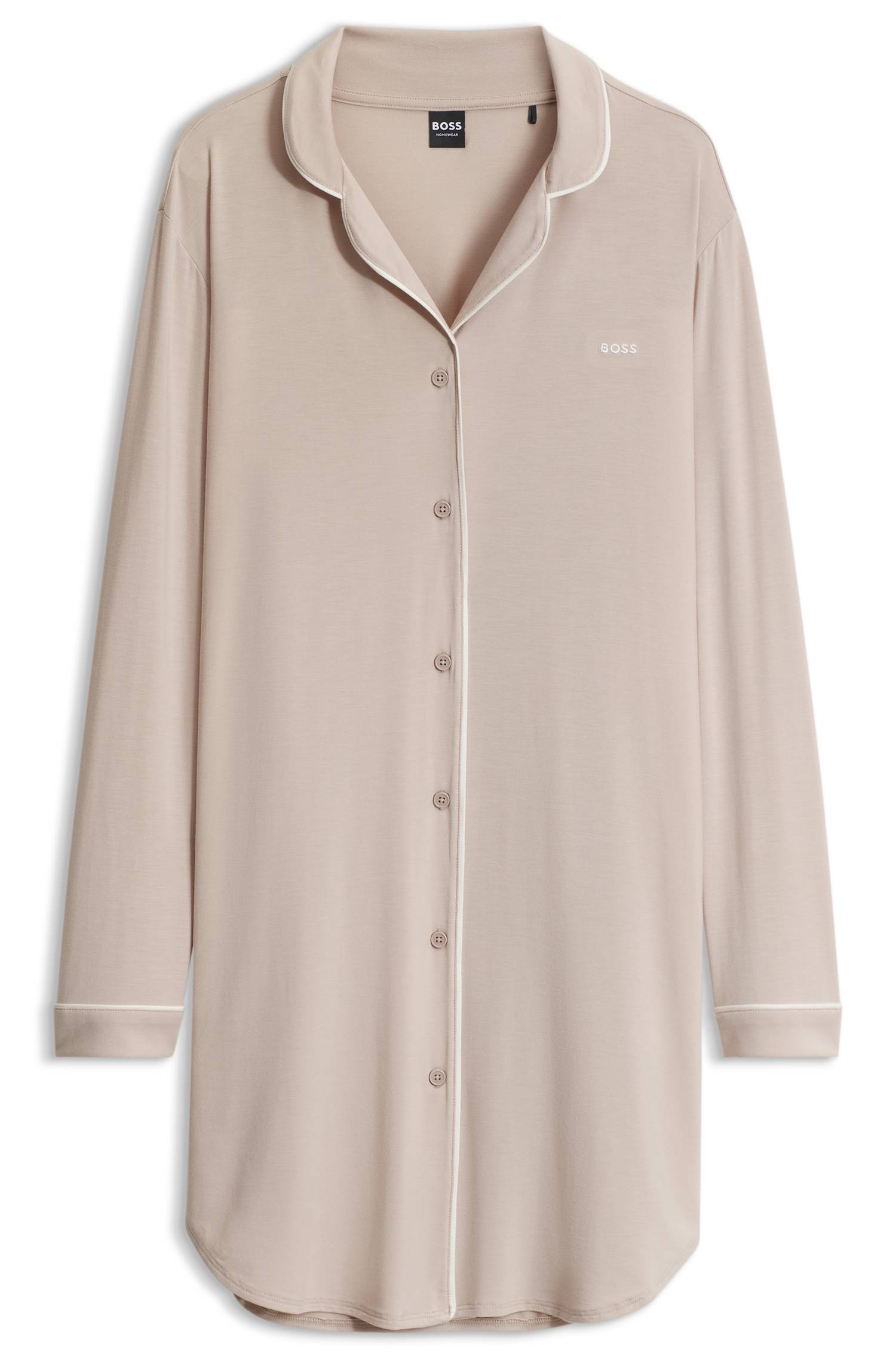 Boss Stretch-modal night dress pyjamas & nattlinnen dam – bild 4