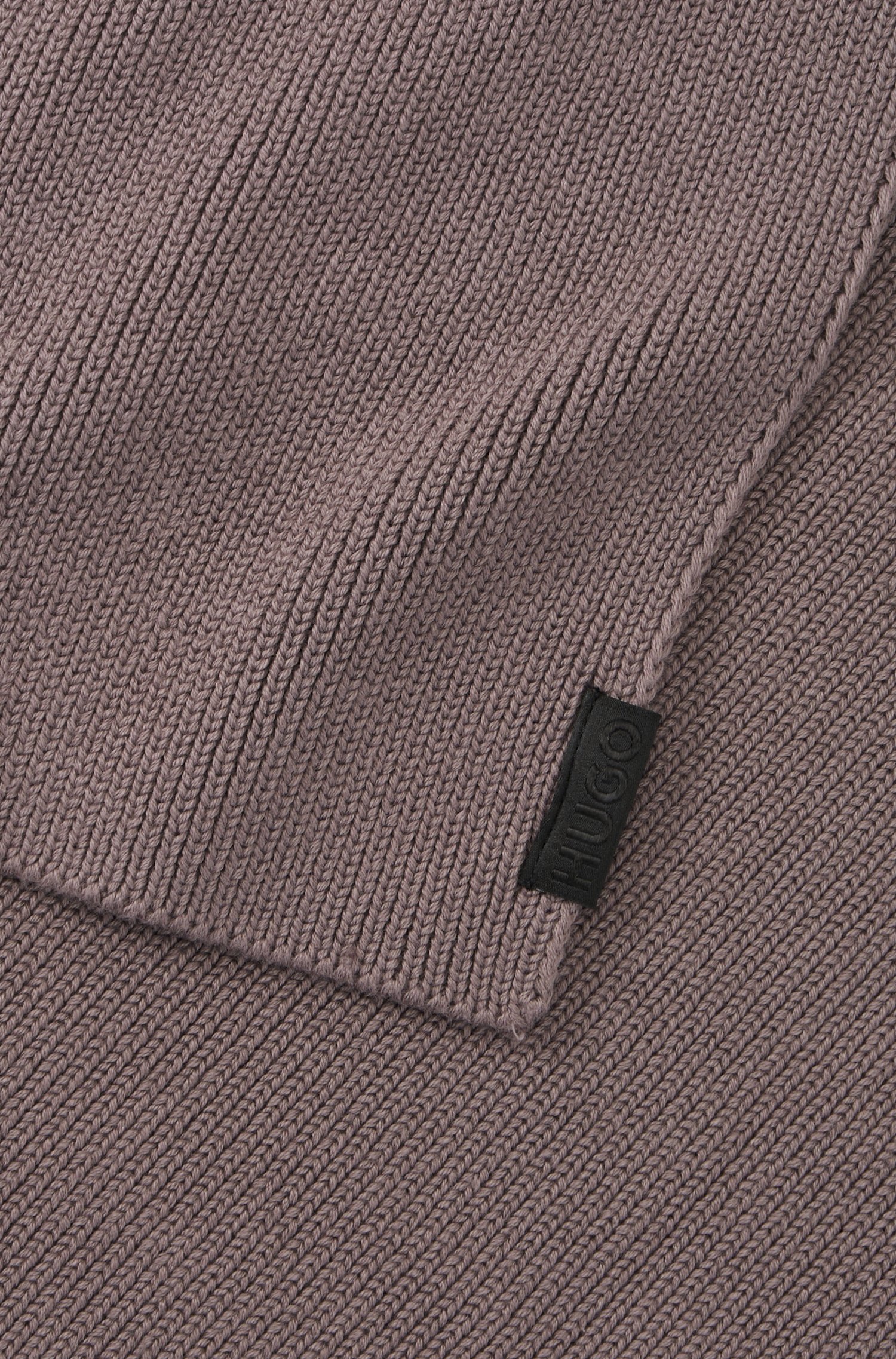 Hugo Cotton scarf with ribbed structure halsdukar & sjalar herr – bild 3