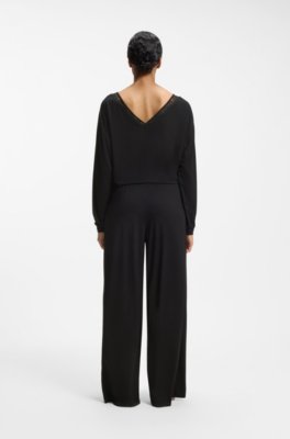 Boss Pyjama bottoms with lace-trimmed pockets byxor dam – bild 3