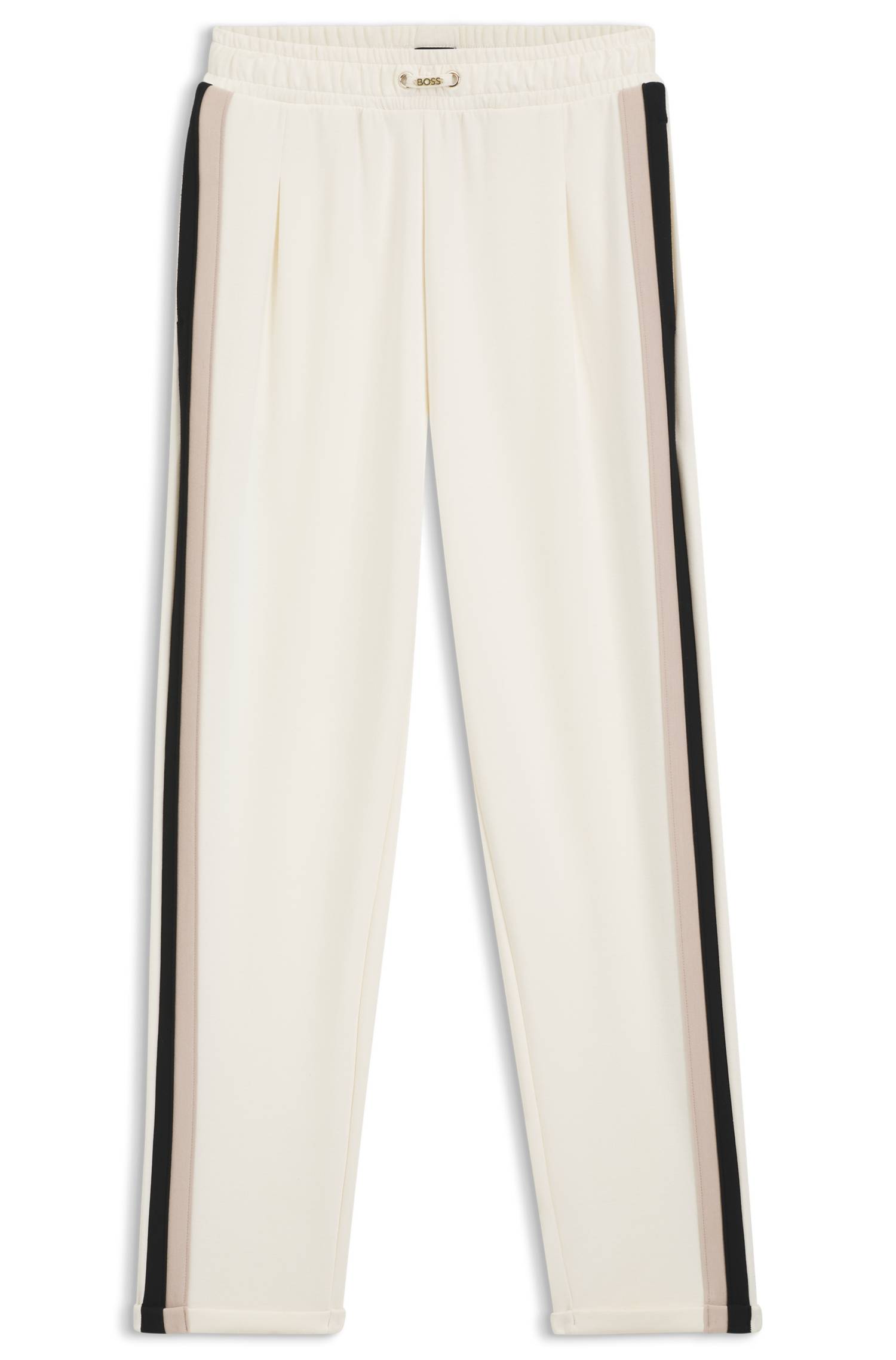 Boss Tracksuit bottoms with signature-stripe details byxor dam – bild 4
