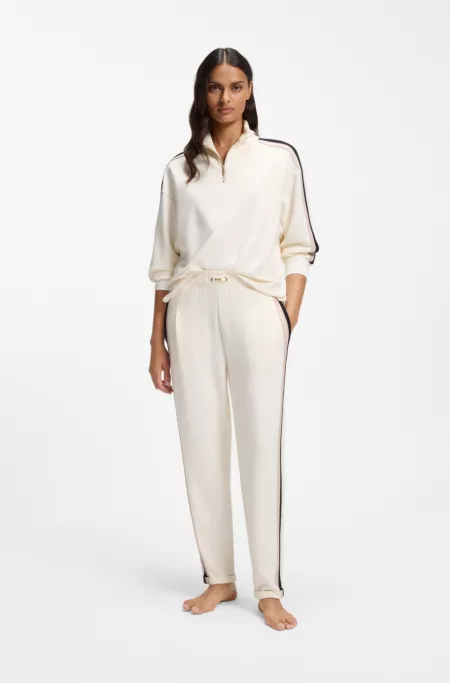 Tracksuit bottoms with signature-stripe details