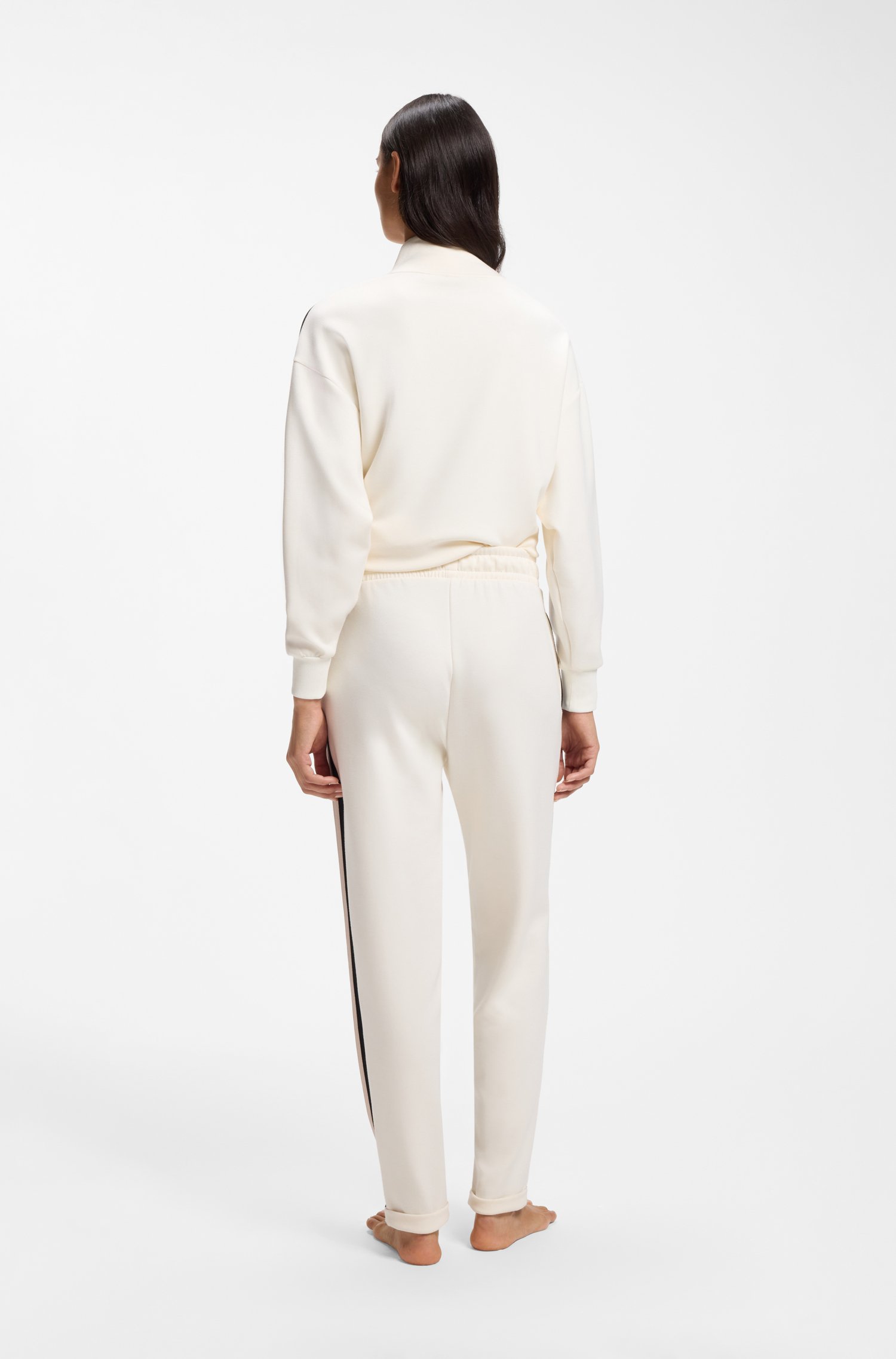 Boss Tracksuit bottoms with signature-stripe details byxor dam – bild 3