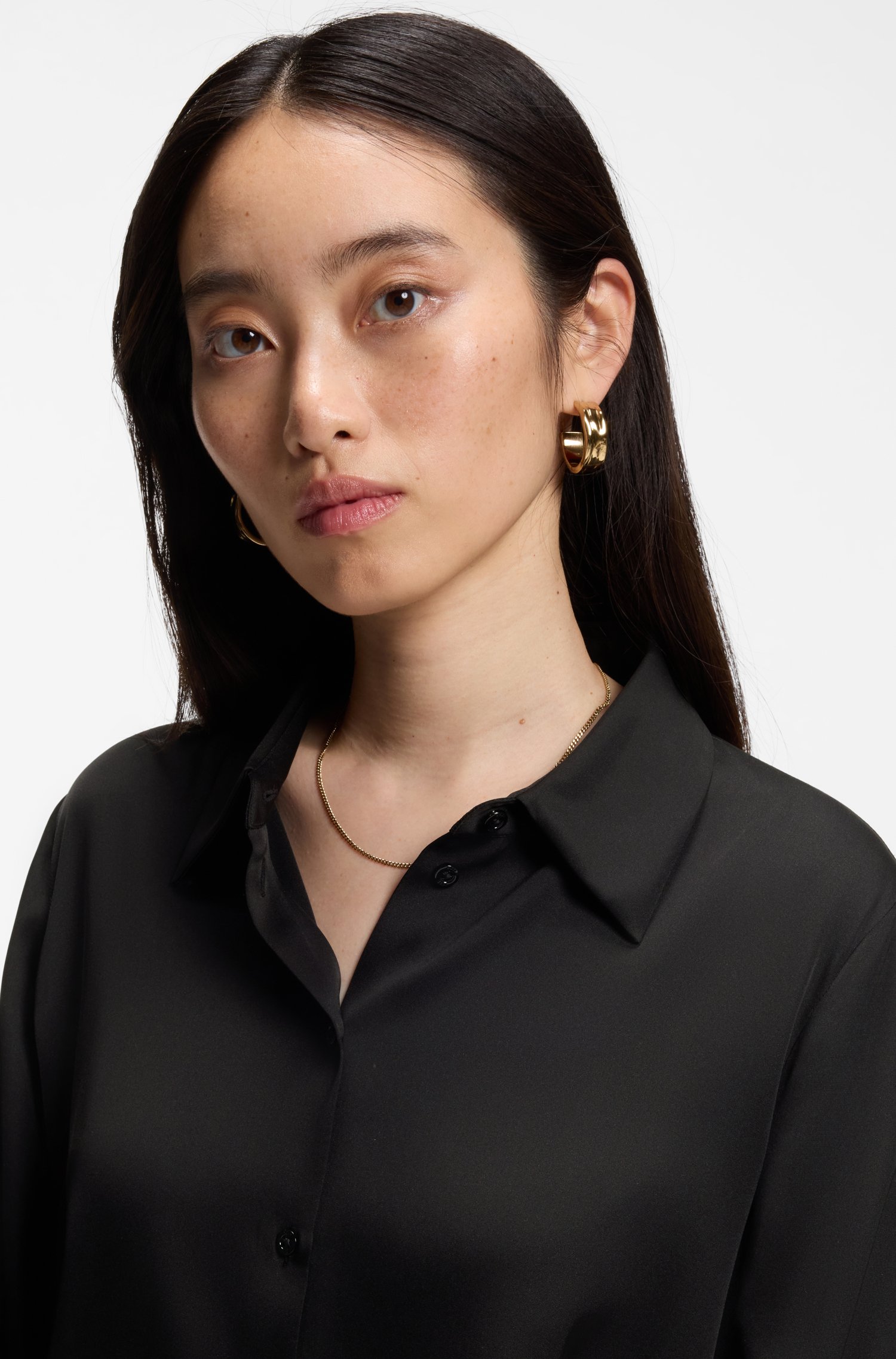 Boss Stretch-silk blouse skjortor & blusar dam – bild 3