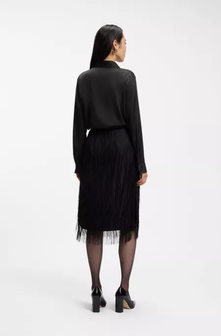 Stretch-silk blouse