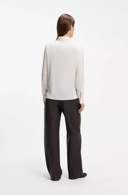 Bluse aus Stretch-Seide