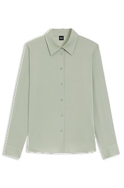 Regular-fit blouse in stretchzijde