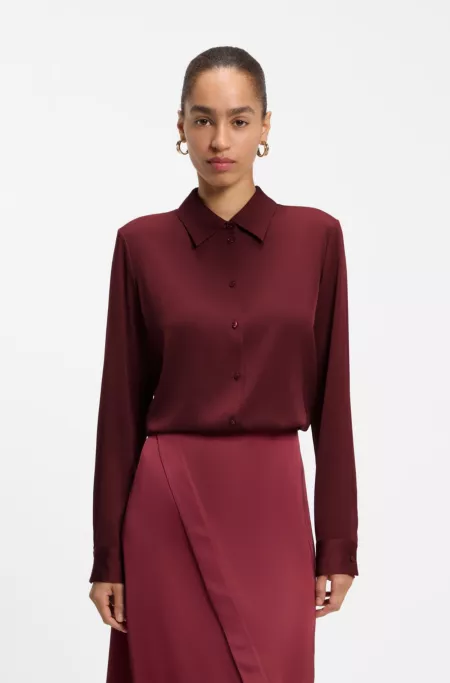Bluse aus Stretch-Seide