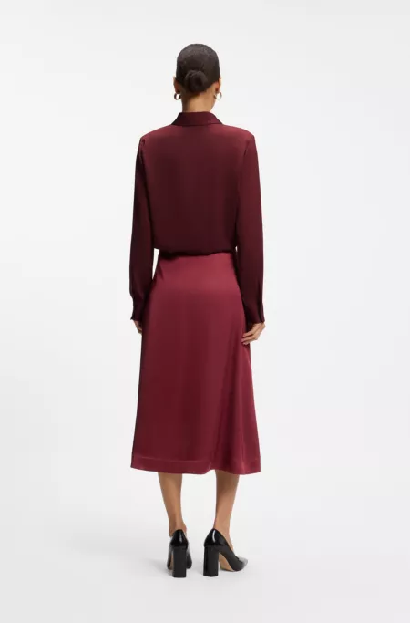 Bluse aus Stretch-Seide