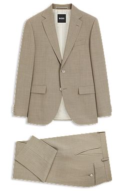 Regular-Fit Anzug aus pflegeleichtem Gewebe