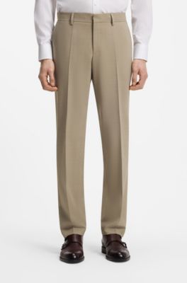 Two-piece regular-fit suit in easy-care fabric, Beige