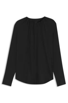 Boss Stretch-silk blouse blusar dam – bild 4