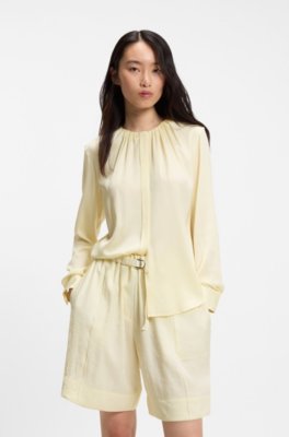 Stretch-silk blouse