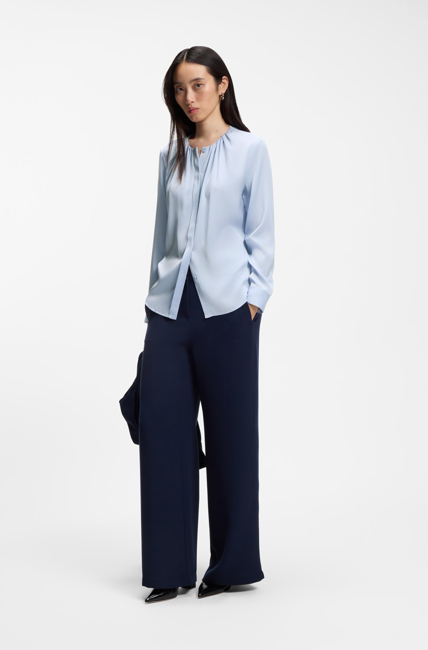 Boss Stretch-silk blouse skjortor & blusar dam – bild 2