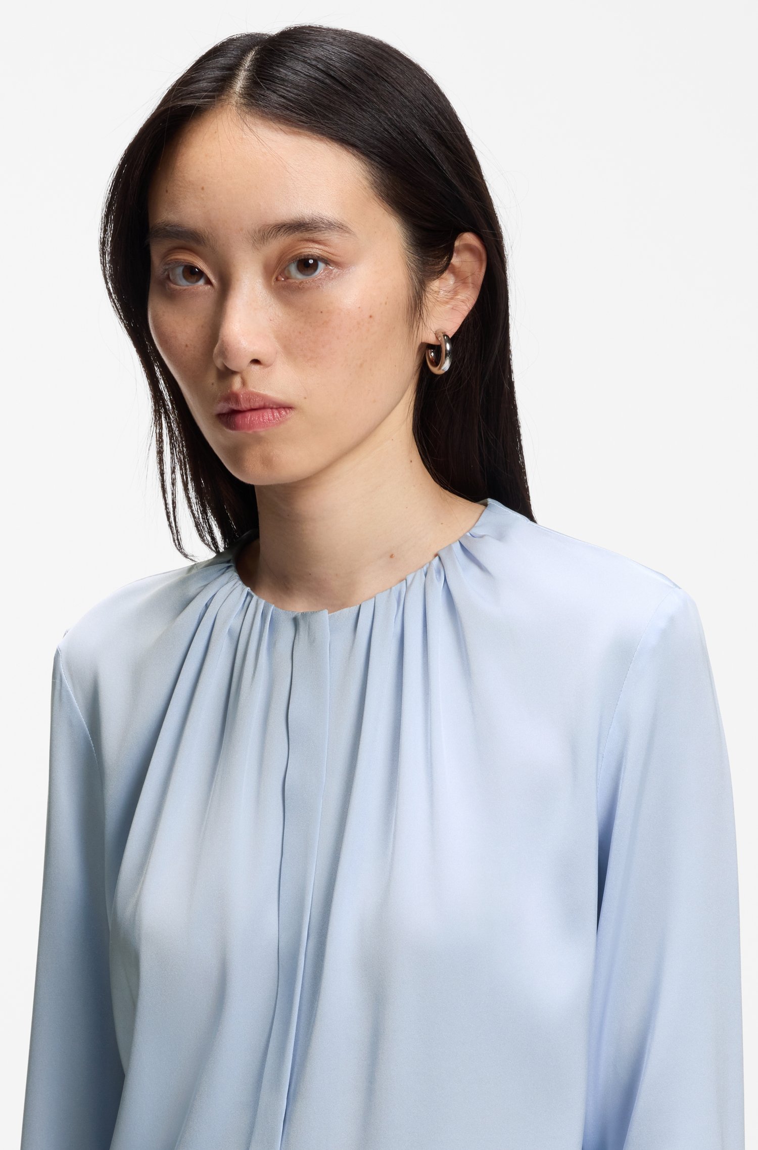 Boss Stretch-silk blouse skjortor & blusar dam – bild 3