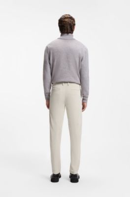 Modern-fit trousers in cotton-blend corduroy, Natural