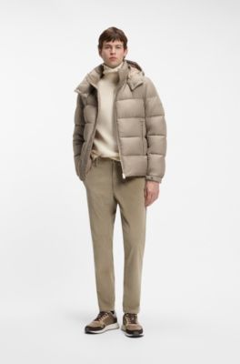 Modern-fit trousers in cotton-blend corduroy, Light Brown