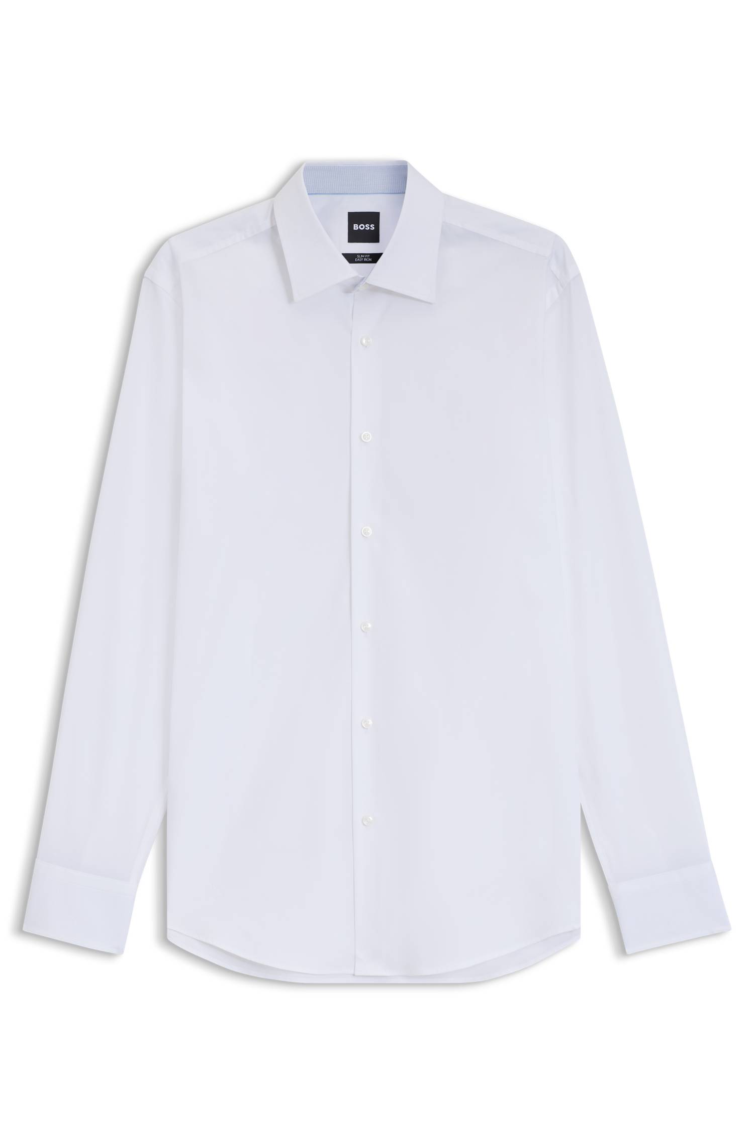 Boss Slim-fit shirt in easy-iron stretch cotton skjortor & blusar herr – bild 4