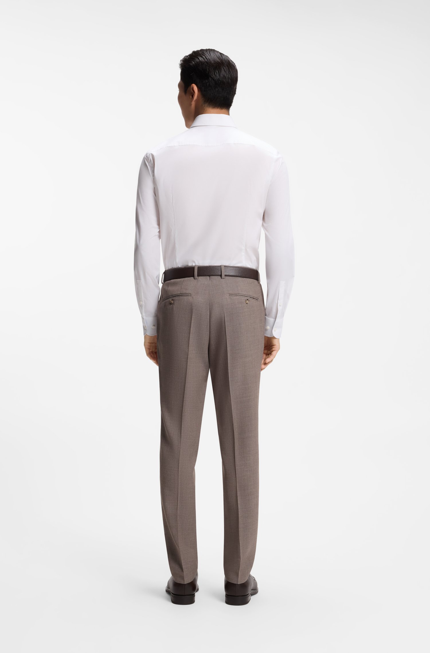 Boss Slim-fit shirt in easy-iron stretch cotton skjortor & blusar herr – bild 3