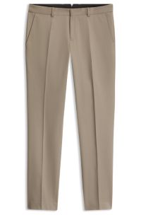 Stretch-cotton trousers, Light Brown