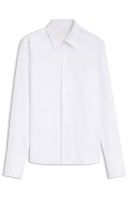 HUGO x entire studios relaxed-fit cotton shirt, White
