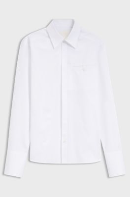 HUGO x entire studios relaxed-fit cotton shirt, Wit