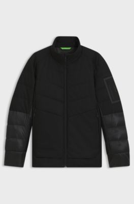 Water-repellent jacket with down filling, Black