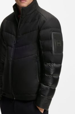 Water-repellent jacket with down filling, Black
