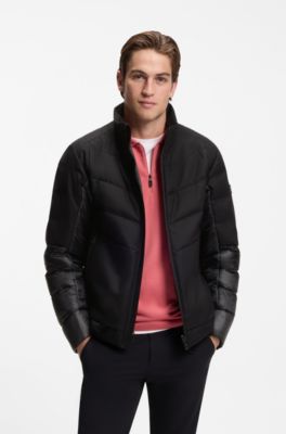 Water-repellent jacket with down filling, Black