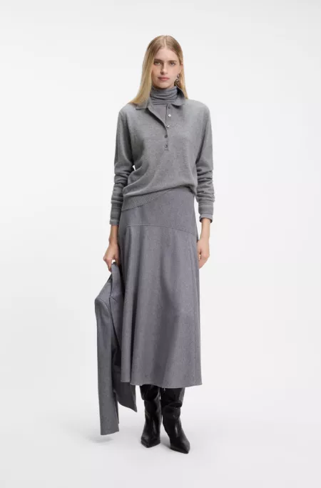Polo-Pullover aus reinem Kaschmir