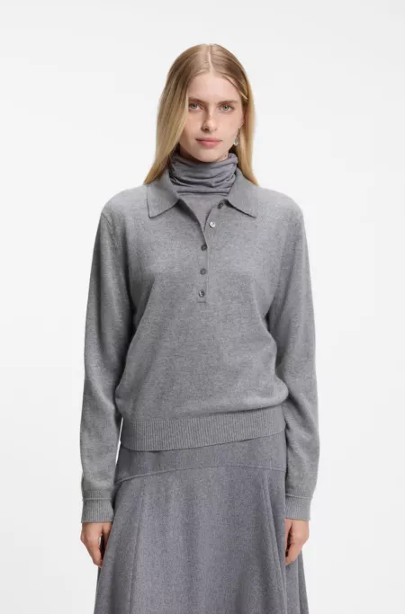 Polo-Pullover aus reinem Kaschmir
