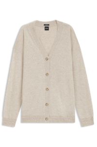 Cardigan Relaxed en cachemire, Beige clair