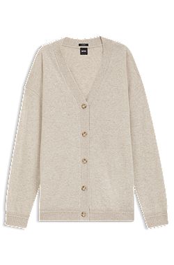 Relaxed-fit cardigan in cashmere