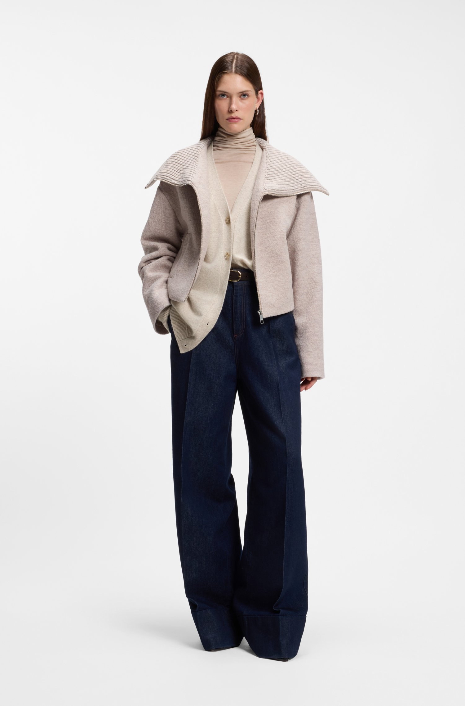 Boss Relaxed-fit cardigan in cashmere dam – bild 2