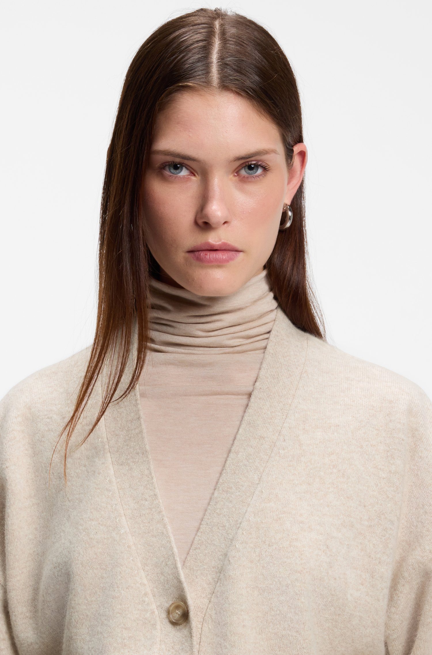 Boss Relaxed-fit cardigan in cashmere dam – bild 3